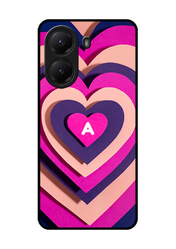 Poco X7 Pro 5G Custom Glass Phone Case - Cute Heart Pattern Design