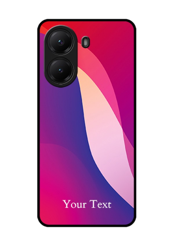 Poco X7 Pro 5G Custom Glass Phone Case - Digital Abstract Overlap Design