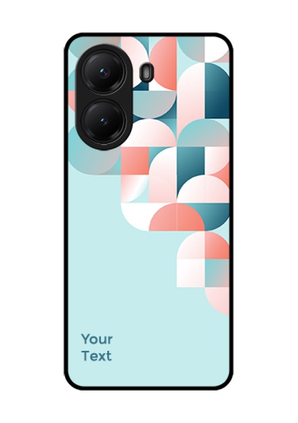 Poco X7 Pro 5G Custom Glass Phone Case - Stylish Semi - Circle Pattern Design