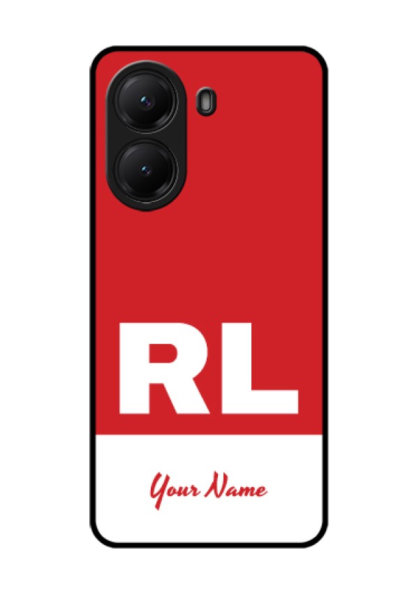 Poco X7 Pro 5G Custom Glass Phone Case - Dual Tone Custom Text Design