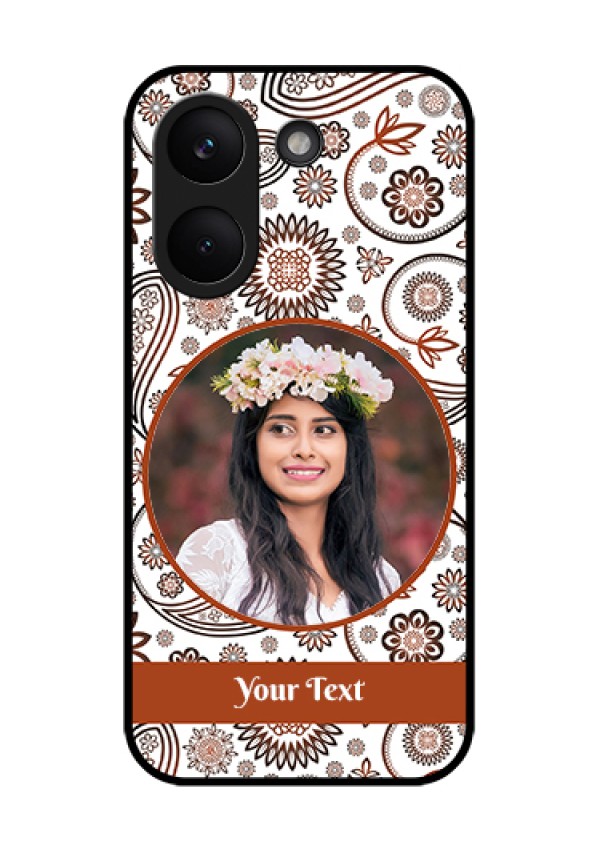 Poco X8 Pro 5G Custom Glass Phone Case - Abstract Flower Design