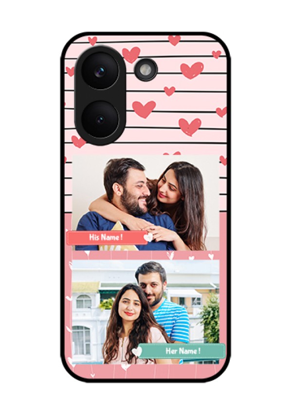 Poco X8 Pro 5G Custom Glass Phone Case - Photo With Heart Design