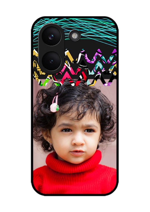 Poco X8 Pro 5G Custom Glass Phone Case - Neon Abstract Design