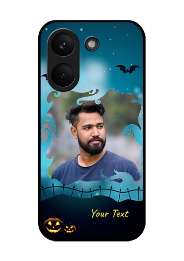 Poco X8 Pro 5G Custom Glass Phone Case - Halloween Frame Design