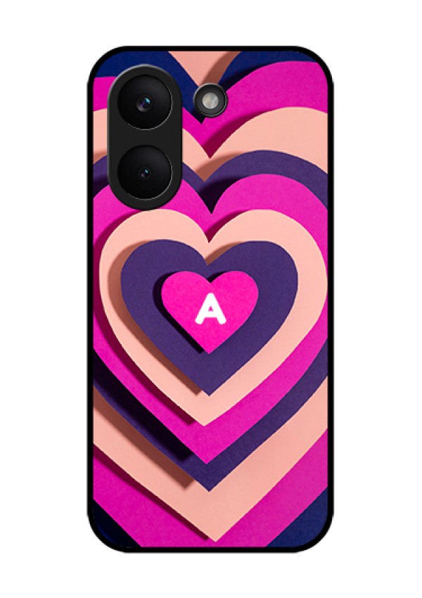 Poco X8 Pro 5G Custom Glass Phone Case - Cute Heart Pattern Design