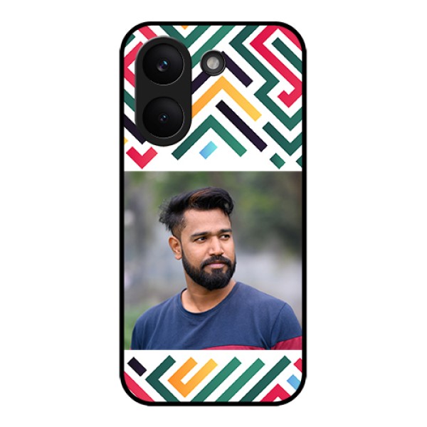 Poco X8 Pro 5G Custom Glass Phone Case - Colorful Maze Pattern Design Poco X8 Pro 5G Custom Glass Phone Case - Colorful Maze Pattern Design