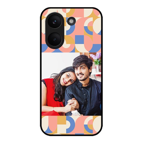 Poco X8 Pro 5G Custom Glass Phone Case - Semi - Circle Maze Pattern Design