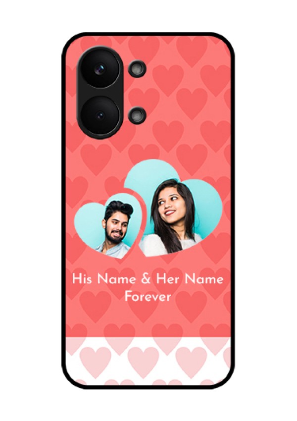 Poco X8 Pro Max 5G Custom Glass Phone Case - Couple Pic Upload Design