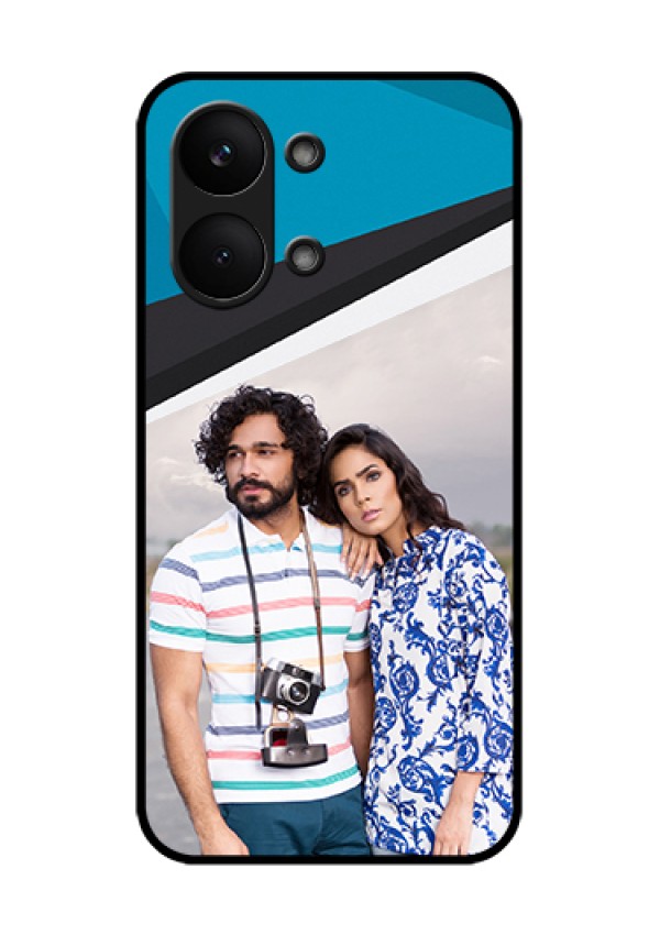 Poco X8 Pro Max 5G Custom Glass Phone Case - Simple Pattern Photo Upload Design