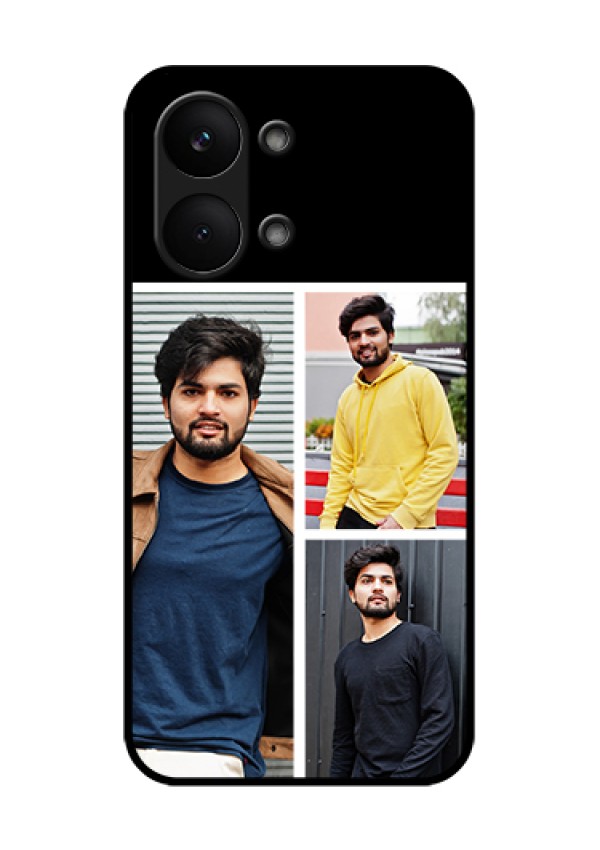 Poco X8 Pro Max 5G Custom Glass Phone Case - Upload Multiple Picture Design