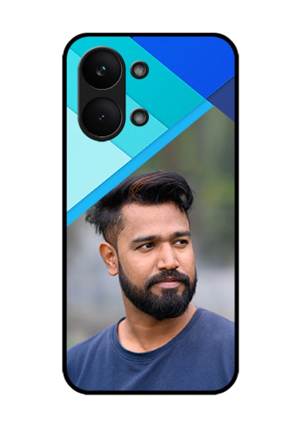 Poco X8 Pro Max 5G Custom Glass Phone Case - Blue Pattern Design