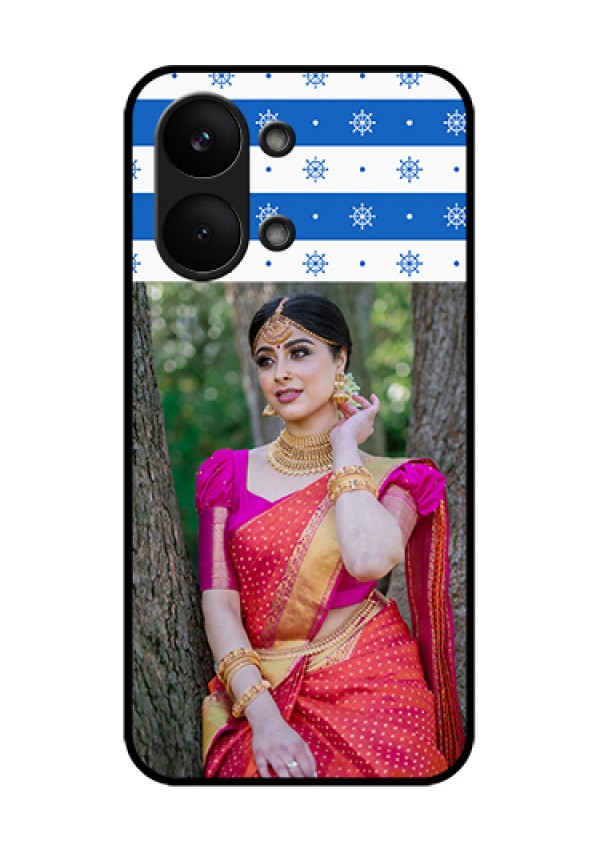 Poco X8 Pro Max 5G Custom Glass Phone Case - Snow Pattern Design
