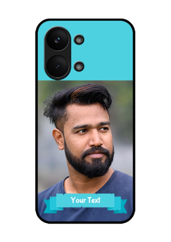 Poco X8 Pro Max 5G Custom Glass Phone Case - Blue Color Design