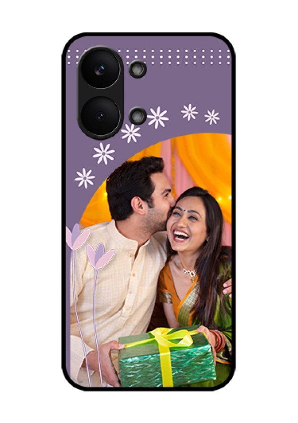 Poco X8 Pro Max 5G Custom Glass Phone Case - Lavender Flowers Design
