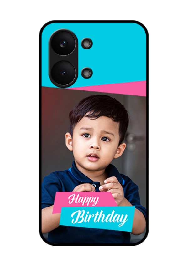 Poco X8 Pro Max 5G Custom Glass Phone Case - Image Holder With 2 Color Design