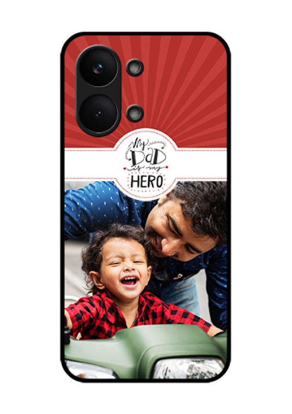 Poco X8 Pro Max 5G Custom Glass Phone Case - My Dad Hero Design