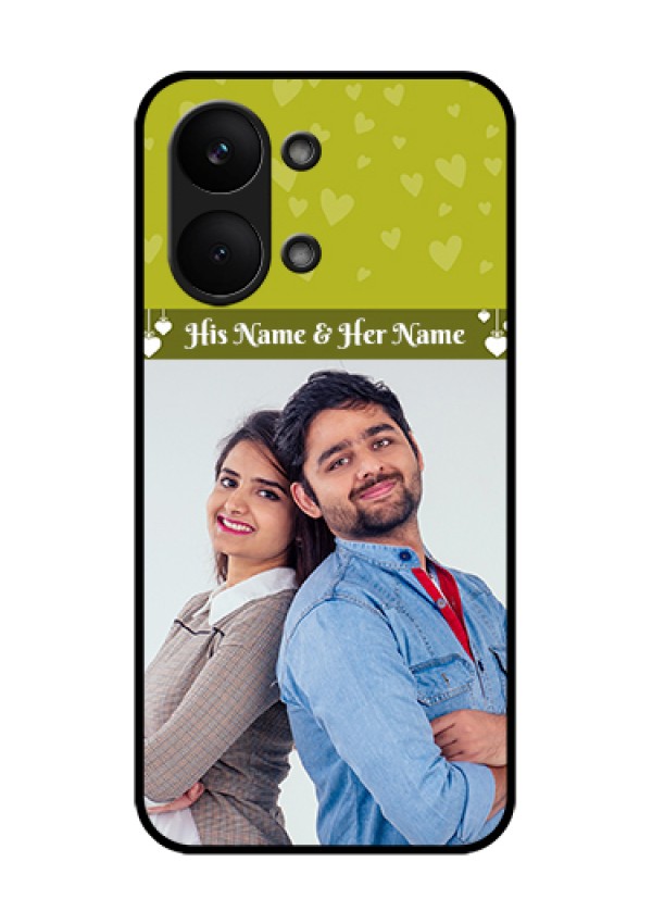 Poco X8 Pro Max 5G Custom Glass Phone Case - You & Me Heart Design