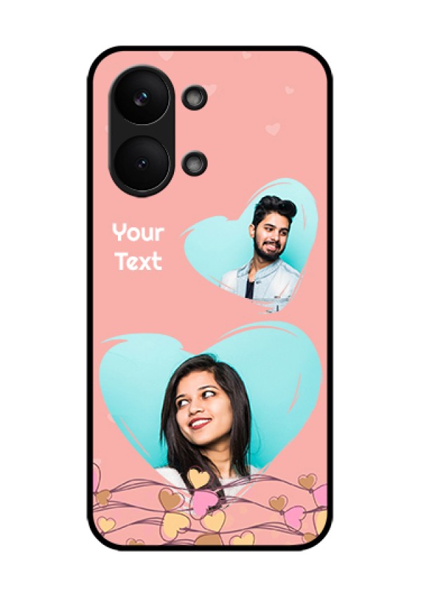 Poco X8 Pro Max 5G Custom Glass Phone Case - Love Doodle Design