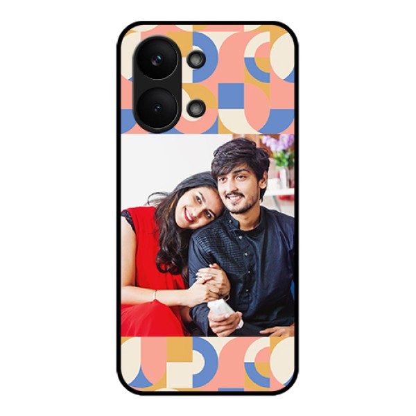 Poco X8 Pro Max 5G Custom Glass Phone Case - Semi - Circle Maze Pattern Design