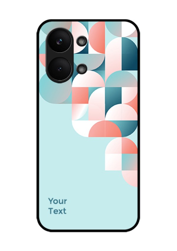 Poco X8 Pro Max 5G Custom Glass Phone Case - Stylish Semi - Circle Pattern Design