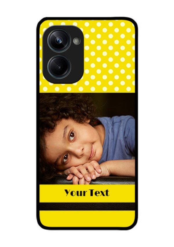 Realme 10 Pro 5G Custom Glass Phone Case - Bright Yellow Case Design