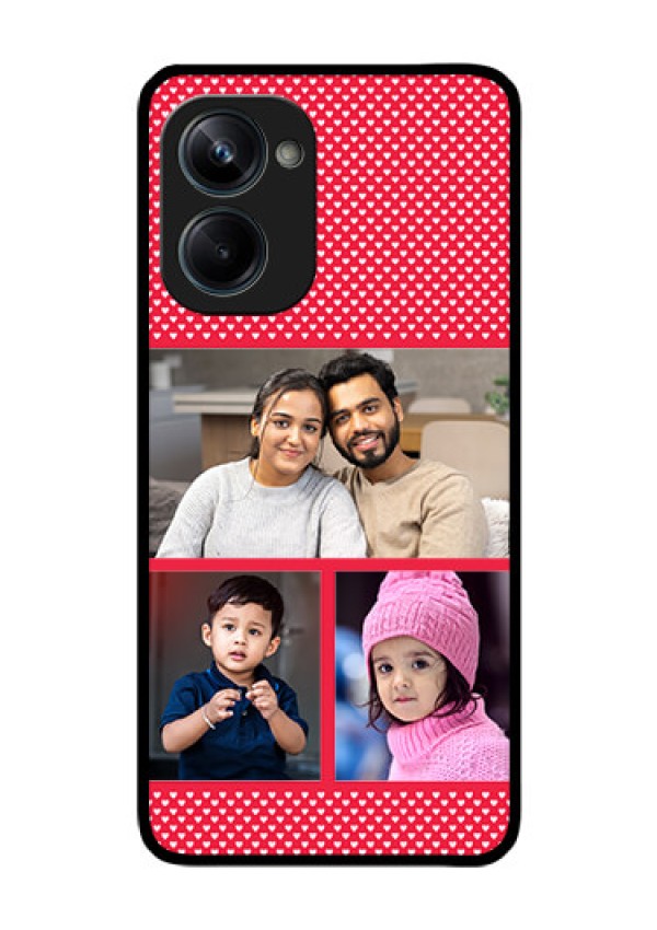 Realme 10 Pro 5G Personalized Glass Phone Case - Bulk Pic Upload Design
