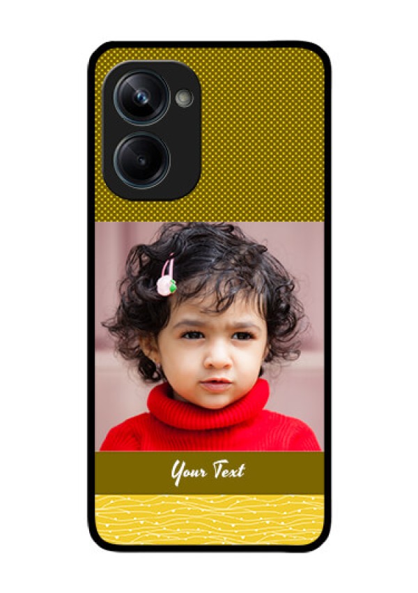 Realme 10 Pro 5G Custom Glass Phone Case - Simple Green Color Design