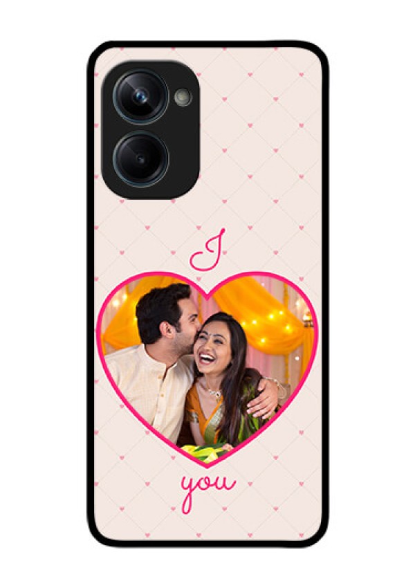 Realme 10 Pro 5G Custom Glass Mobile Case - Heart Shape Design