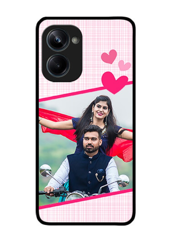Realme 10 Pro 5G Custom Glass Phone Case - Love Shape Heart Design