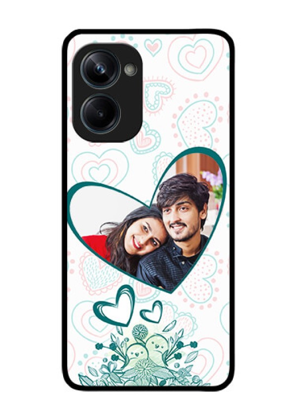 Realme 10 Pro 5G Photo Printing on Glass Case - Premium Couple Design