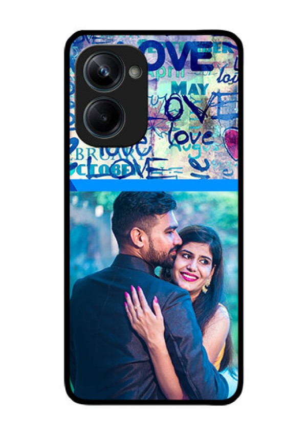 Realme 10 Pro 5G Custom Glass Mobile Case - Colorful Love Design