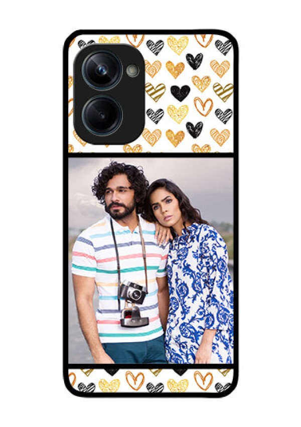 Realme 10 Pro 5G Photo Printing on Glass Case - Love Symbol Design