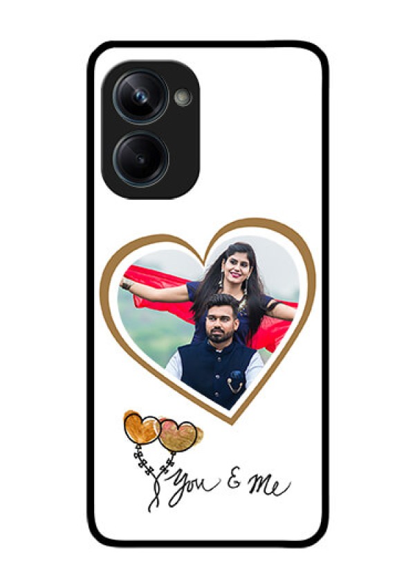 Realme 10 Pro 5G Custom Glass Mobile Case - You & Me Design