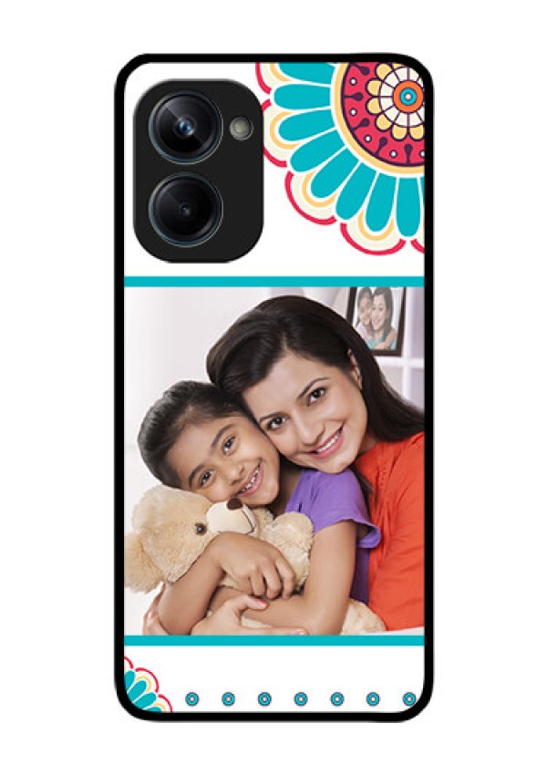 Realme 10 Pro 5G Custom Glass Phone Case - Flower Design