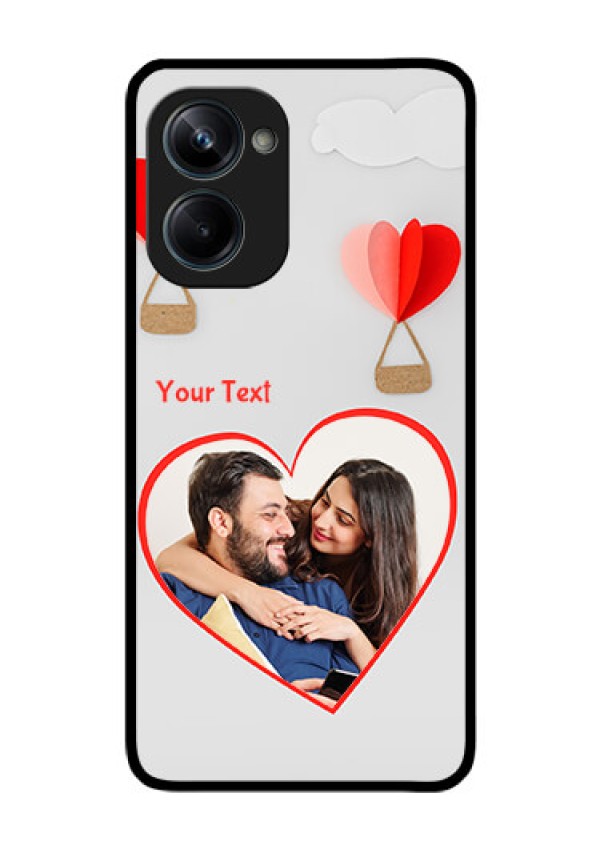 Realme 10 Pro 5G Custom Glass Mobile Case - Parachute Love Design