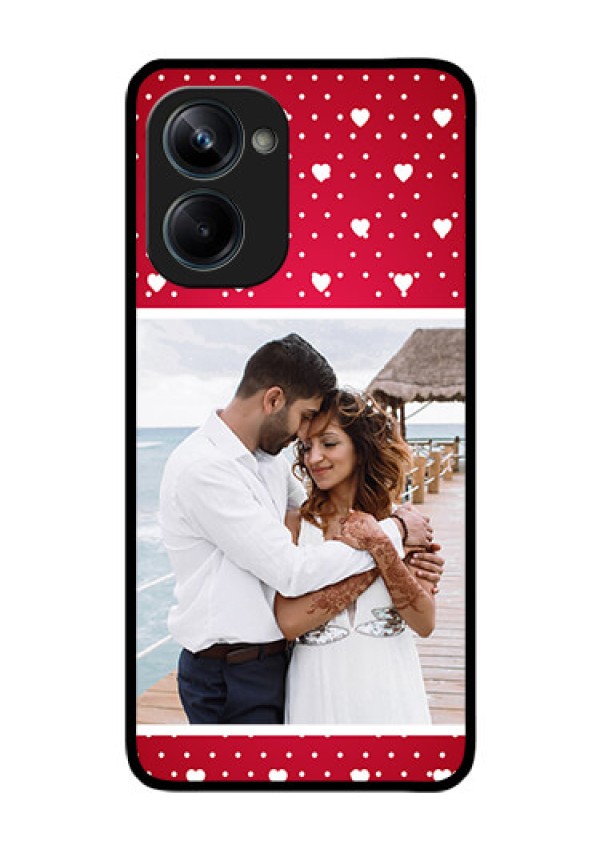 Realme 10 Pro 5G Photo Printing on Glass Case - Hearts Mobile Case Design