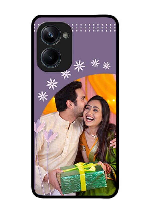Realme 10 Pro 5G Custom Glass Mobile Case - Lavender flowers design
