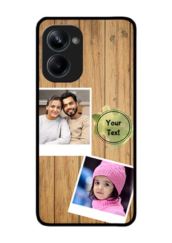 Realme 10 Pro 5G Custom Glass Phone Case - Wooden Texture Design