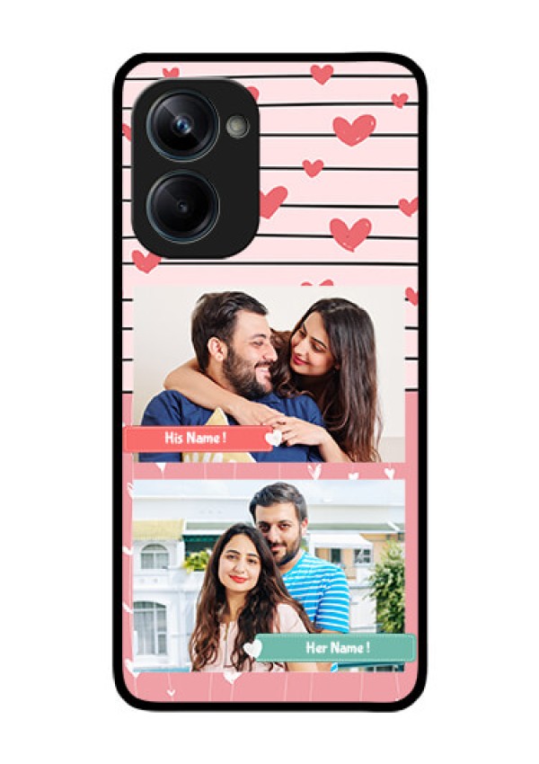 Realme 10 Pro 5G Custom Glass Mobile Case - Photo with Heart Design
