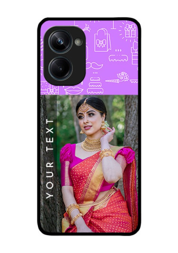 Realme 10 Pro 5G Custom Glass Mobile Case - Birthday Icons Design