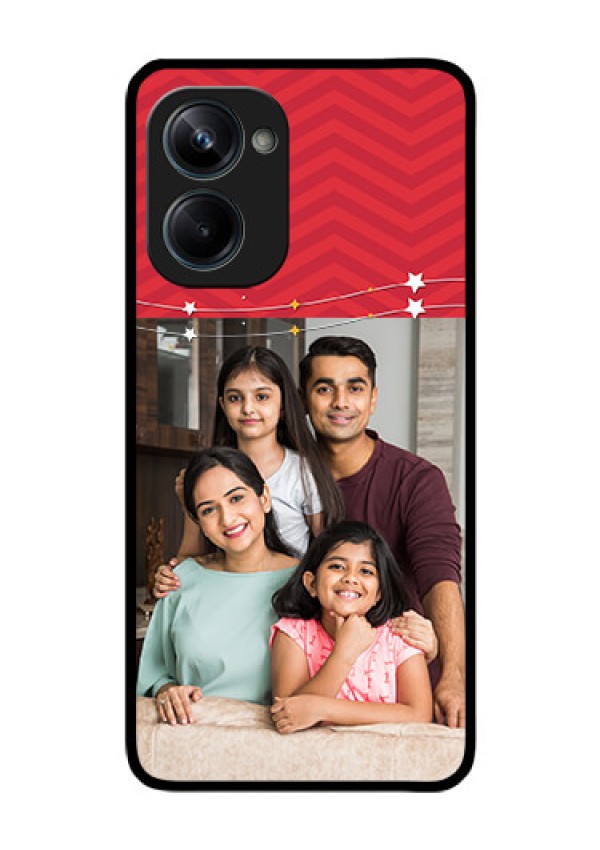 Realme 10 Pro 5G Personalized Glass Phone Case - Happy Family Design