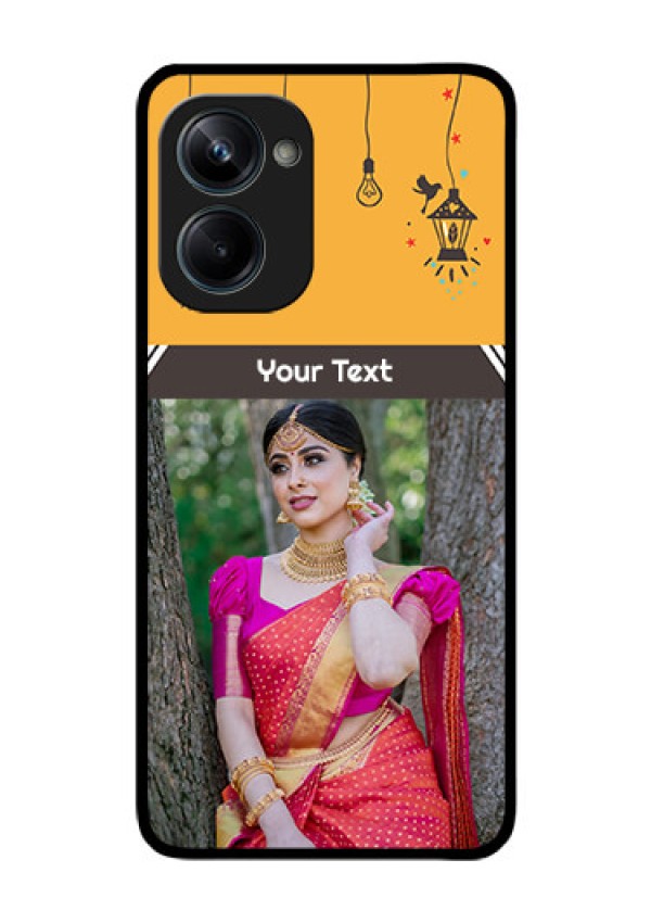 Realme 10 Pro 5G Custom Glass Mobile Case - with Family Picture and Icons