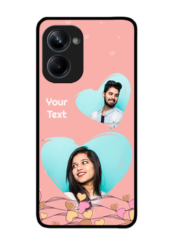 Realme 10 Pro 5G Custom Glass Mobile Case - Love Doodle Design
