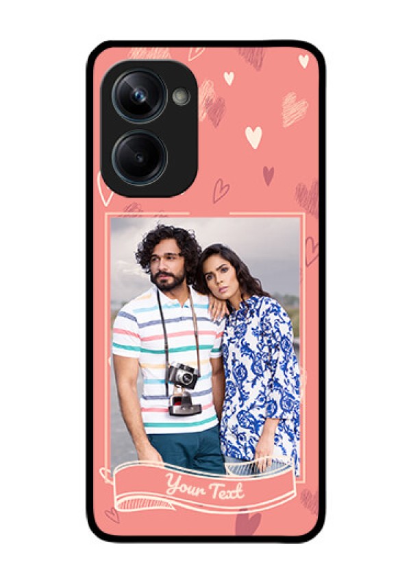 Realme 10 Pro 5G Custom Glass Phone Case - Love doodle art Design