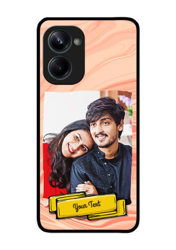 Realme 10 Pro 5G Personalized Glass Phone Case - Marble Texture Design