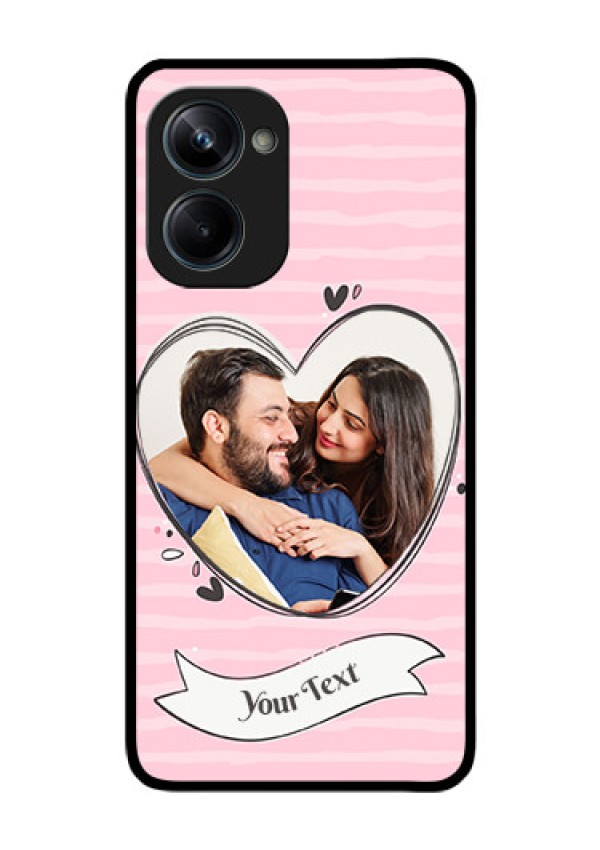 Realme 10 Pro 5G Custom Glass Phone Case - Vintage Heart Design