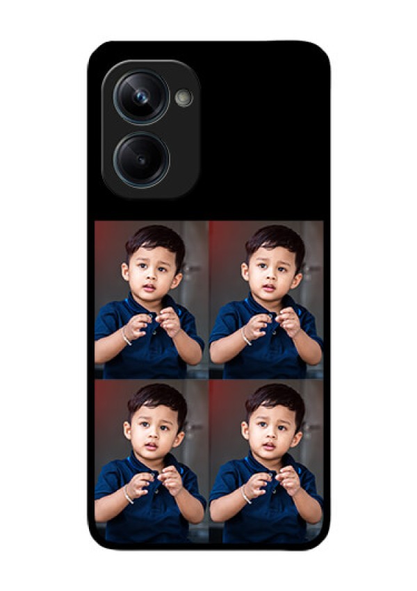 Realme 10 Pro 5G 4 Image Holder on Glass Mobile Cover