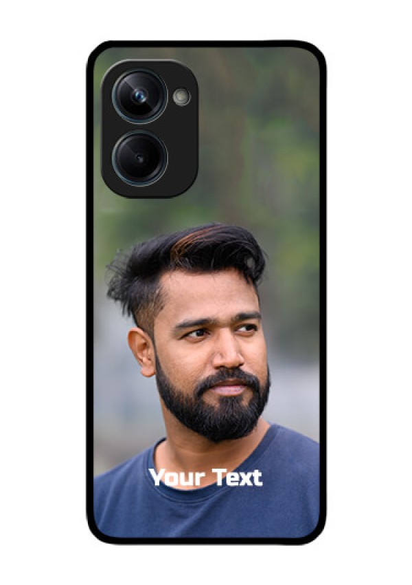 Realme 10 Pro 5G Glass Mobile Cover: Photo with Text