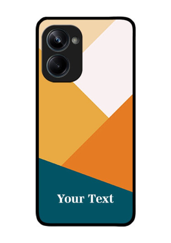 Realme 10 Pro 5G Personalized Glass Phone Case - Stacked Multi-colour Design