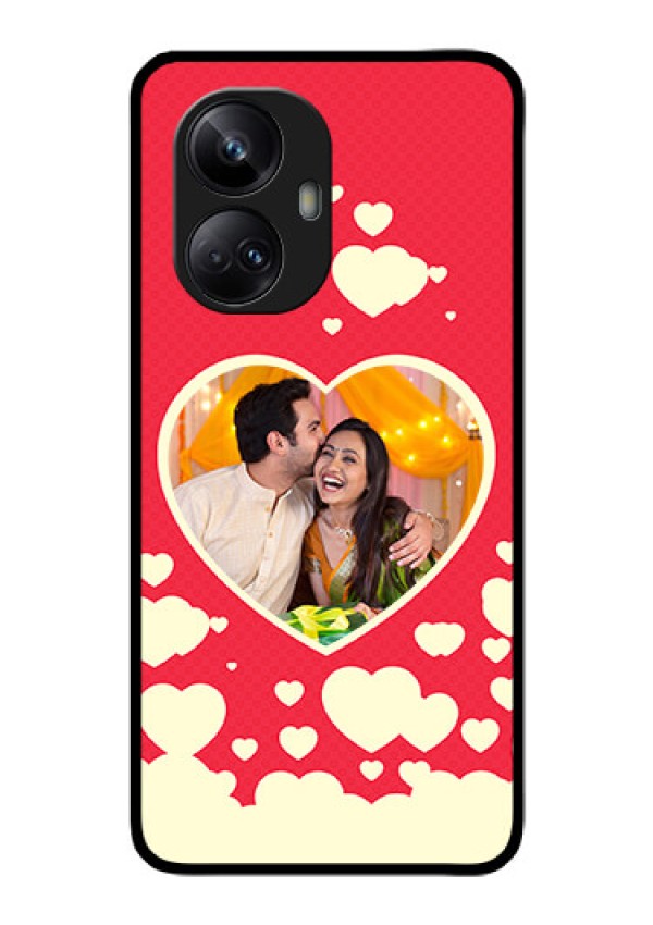 Realme 10 Pro Plus 5G Custom Glass Mobile Case - Love Symbols Phone Cover Design